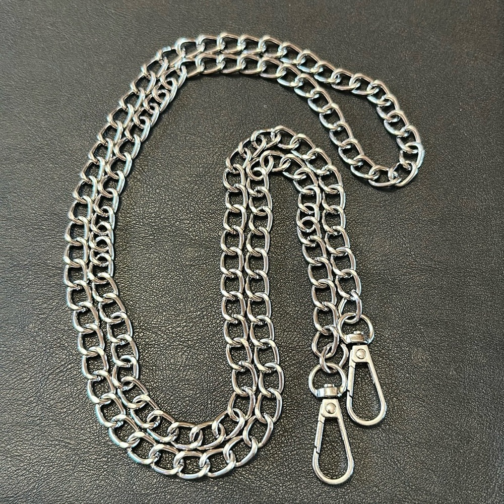 Silver-Tone Crossbody Bag Chain